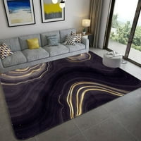 Луксозен черно злато мрамор килим за хол Черно сиво център Хвърлете килими Модерен килим за спалня 4 '5