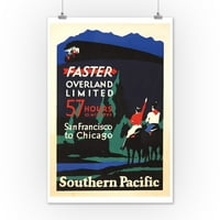 Southern Pacific - Overland Limited Vintage Poster C