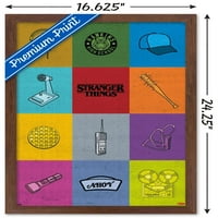 Netfli Stranger Things - Минималистични икони Стенски плакат, 14.725 22.375