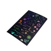 DIDO прозрачни стикери с множество шаблони DIY аксесоар трайни цветни занаяти декорация на ноктите Опаковка за подарък многоцелеви