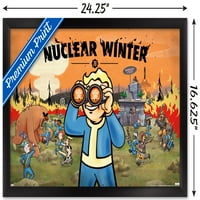 Fallout - Плакат за ядрена зимна стена, 14.725 22.375 рамка