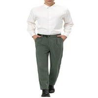Уникални изгодни Мъжки панталони от рипсено кадифе класически прилепнали панталони с колан