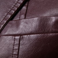 мъжки ризи пъгераг твърди кожени единични блейзъри тънък ревера яка джобен костюм палто Поло ризи за мъже 4хл