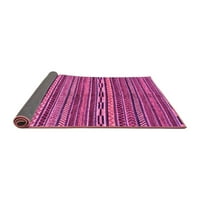 Ahgly Company Indoor Rectangle Oriental Pink Modern Area Rugs, 7 '10'