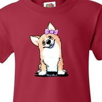 Тениска за младежки младежки кученце за кученце от корги