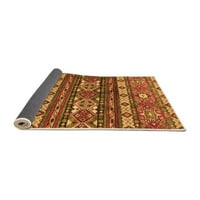 Ahgly Company Indoor Square Southwestern Orange Country Country Country Rugs, 5 'квадрат