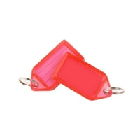 Многоцветни пластмасови ключове FOBS багаж Идентификационен етикет етикети с ключови пръстени