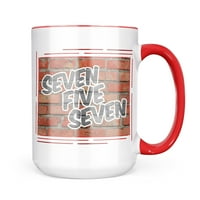 Neonblond Virginia Beach, VA Brick Mug Подарък за любители на чай за кафе