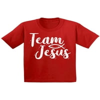 Неудобни стилове Екип Исус Детски тениска Екип риза за деца християнска тениска за момчета християнски ризи за момичета бяла тениска за деца християнски подаръци за малко Исусово облекло за деца