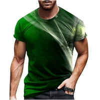 Тениска от айолани мъже небрежно кръгла шия 3d цифров печат пуловер фитнес спортни къси панталони ръкави тениска блуза