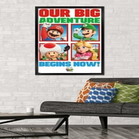 Филмът на Super Mario Bros. - Нашият плакат на Big Adventure Wall, 22.375 34 рамка