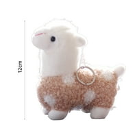 Yoone Key Chains Декоративен аксесоар за декор на животните стоящи алпака плюшени пълнени играчки за ръчна чанта