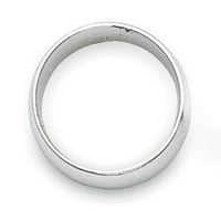 10k бяло злато половин кръг сватбена лента размер 9. 1Whr020
