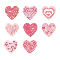 Фуадесвеме Ден на Свети Валентин фестивал подарък декориране Сърце форма стикери ролка постове