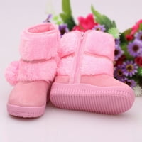 SDJMA Toddler Snow Boots for Boys Girls Kids Outdoor Shoes Non Slip Booties със страничен цип
