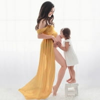 Baycosin жени бременни майчинство фотография реквизит рокля от рамо рокли рокли