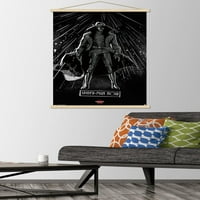 Marvel Spider-Man-Into the Spider-Sterv-Spider-Man Noir Wall Poster с дървена магнитна рамка, 22.375 34