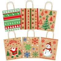 Коледни чанти за подаръци Коледни лакомства чанти Подаръци за опаковане на чанти за бонбони благоприятства торбички с чаршафи тъкан хартия