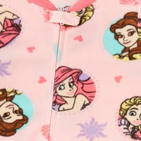 Дисни принцеса малки момичета пижама одеяло спален вагон, 2-пакет, размери 2Т-5т