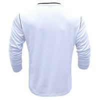 Levmjia Men's и Big Men's Crew Neck Sweatshirt Pullover Топ ризи с дълъг ръкав с дълъг ръкав Beefy Muscl
