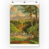 St Honore - Les - Bains Vintage Poster France c