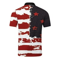 аутмо поло ризи за мъже пролет лято ежедневен спорт Независимост Ден на американския флаг Wicking Thisther