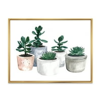 Дизайнарт 'сукулентни и кактусови Стайни растения ви' къща в рамка платно за стена арт принт