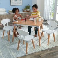 Комплект за деца за игра на деца, комплект за масата на масата: Твърда + произведена дървесина, основен материал на масата Детайли: Метал