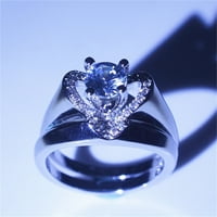 Пръстен за жените творчески симулационно симулация диамантен женски годежен комплект женски пръстен