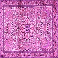 Агли Компания Закрит Площад Персийски Розово Традиционни Килими Площ, 8 ' Квадрат
