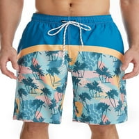 Rejlun мъже лято къси панталони цветни блокове дъна средни талии плажни къси панталони за свободното време плажни дрехи Lounge тренировка мини панталони y l