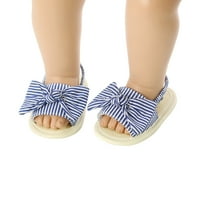 Лятна новородено бебе момиче сандали сандали райета гумена подметка първа обувка за ходене