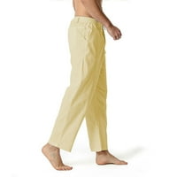 Виадха Мъжки памучни панталони с еластични талии Drawcord ежедневно ежедневни панталони панталони спортни панталони панталони