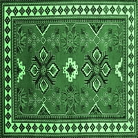 Ахли Компания Вътрешен Правоъгълник Геометрични Изумрудено Зелено Традиционни Килими Площ, 7 '10'