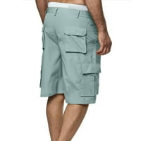 Jsaierl Men's Cargo Shorts Големи и високи мулти джобове къси панталони Работа бой шорти свободни работни дрехи Карго къси панталони