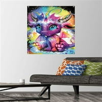 Sheena Pike - Rainbowcorn - Lil Dragonz Wall Poster с бутални щифтове, 22.375 34