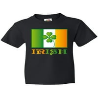Inktastic St Patricks Day Flag Ирландски четири листа детелина младежки тениска