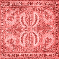 Ahgly Company Indoor Rectangle Персийски червени традиционни килими, 8 '10'