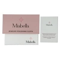 Миабела Дамски 14-карт Бяло Злато тънък комфорт годни Сватбена халка