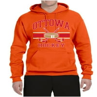 Wild Bobby City of Ottowa Hockey Fantasy Fan Sports Unise Hoodie Sweatshirt, портокал, среден