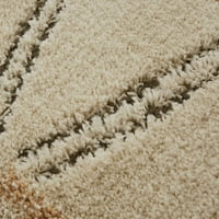 Мохак Хоум Лофт линеар Диаманс крем тъкани площ килим, 8 'х10', крем & сив