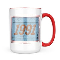 Neonblond Orange Vintage Looking Year Mug Gift For Coffee Lea Lovers