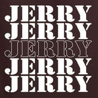 Див Боби Джери Спрингер 90 -те телевизионно токшоу -водещ Джери Джери скандиране Известни хора Университет Суичър, кафяв, голям