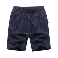 Homadles Men's Fit Shorts Clearance- модерни ежедневни къси панталони тъмносин размер 4xl