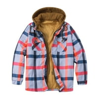 Homadles ежедневни якета палто за мъжки клирънс цип ежедневни качулки отпечатани лилави размер l
