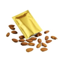 Студио на метализиран филм Matte Gold Food-Safe Slickseal чанти за бонбони и сладкарски изделия в общ размер 3 4.75
